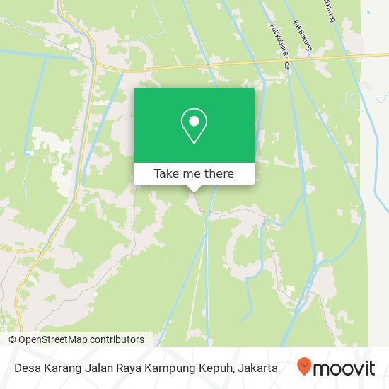 Desa Karang Jalan Raya Kampung Kepuh, Karang Bahagia map