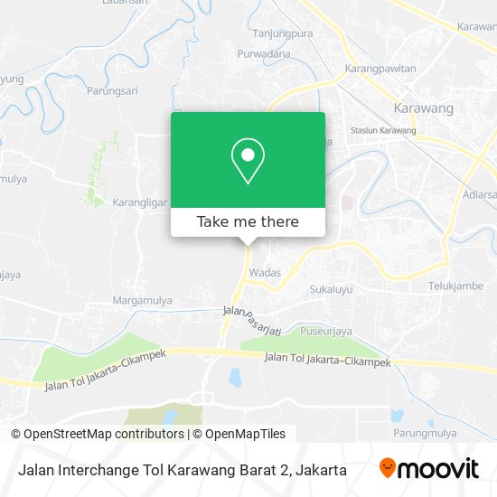 Jalan Interchange Tol Karawang Barat 2 map