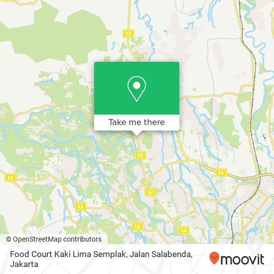 Food Court Kaki Lima Semplak, Jalan Salabenda map