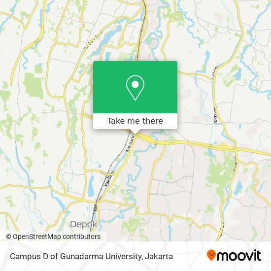Campus D of Gunadarma University map