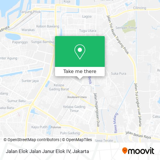 Jalan Elok Jalan Janur Elok IV map