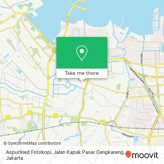 Aspuckied Fotokopi, Jalan Kapuk Pasar Cengkareng map