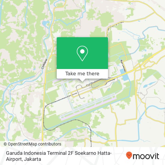 Garuda Indonesia Terminal 2F Soekarno Hatta- Airport map