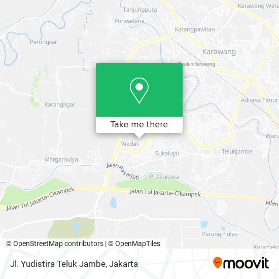 Jl. Yudistira Teluk Jambe map
