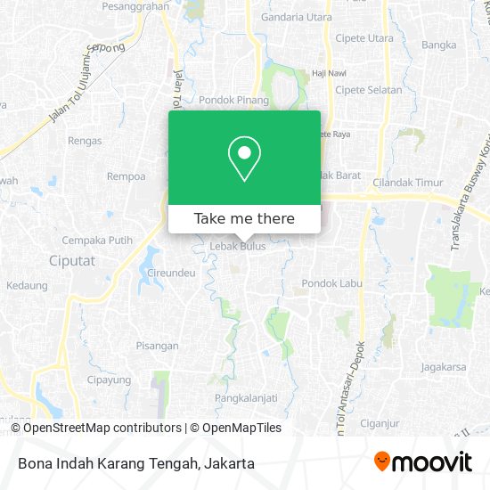 Bona Indah Karang Tengah map