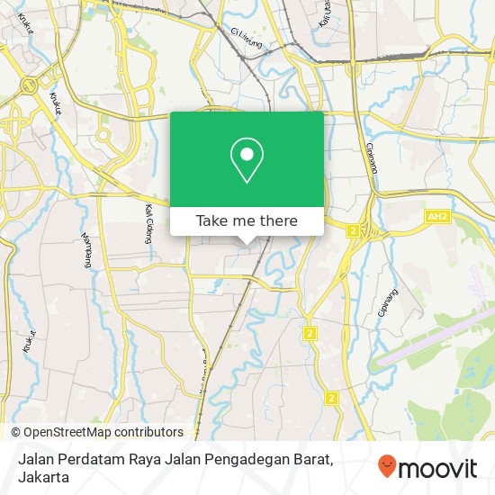 Jalan Perdatam Raya Jalan Pengadegan Barat map