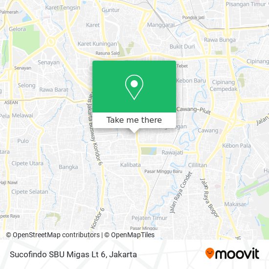 Sucofindo SBU Migas Lt 6 map