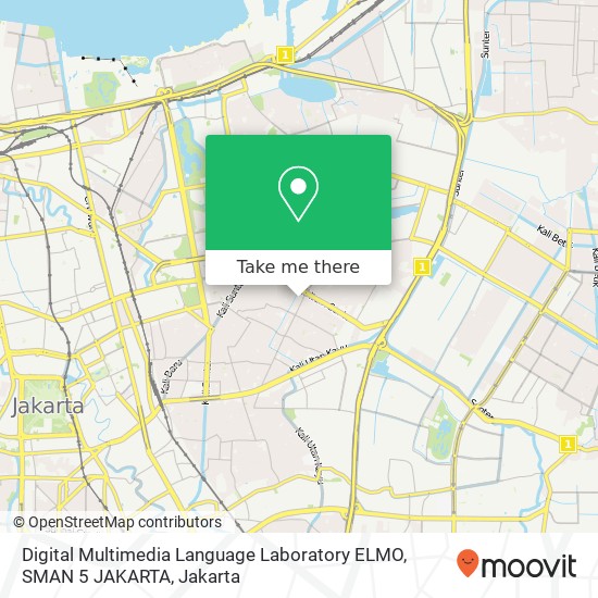 Digital Multimedia Language Laboratory ELMO, SMAN 5 JAKARTA map