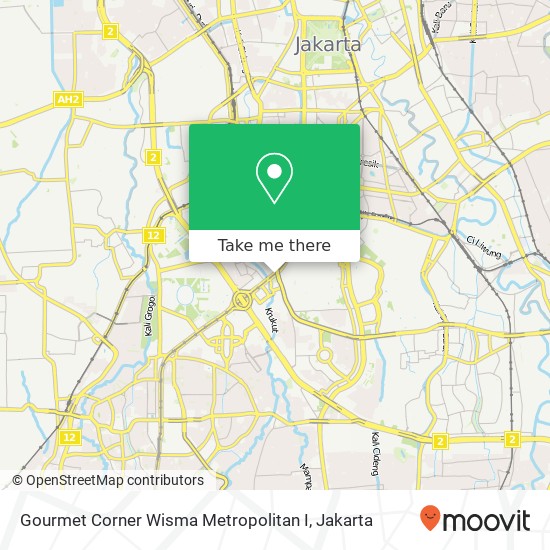 Gourmet Corner Wisma Metropolitan I map