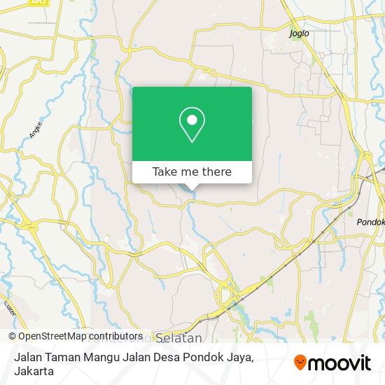 Jalan Taman Mangu Jalan Desa Pondok Jaya map