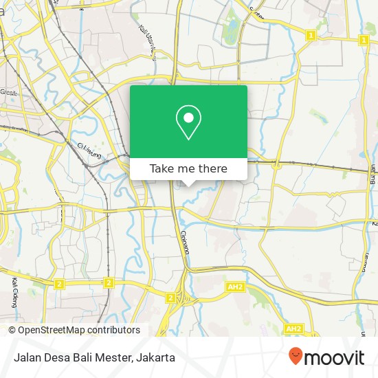 Jalan Desa Bali Mester map