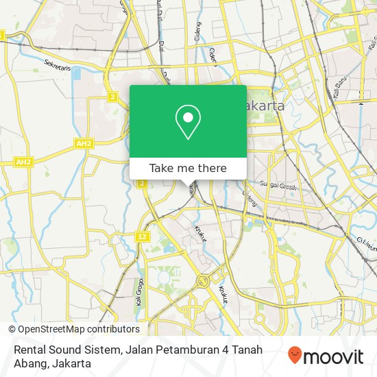 Rental Sound Sistem, Jalan Petamburan 4 Tanah Abang map