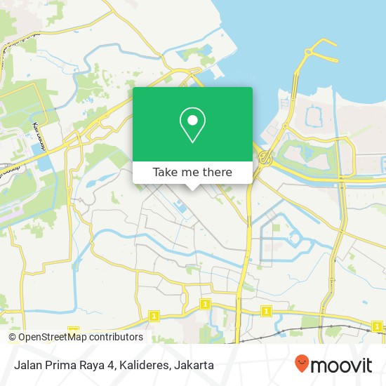 Jalan Prima Raya 4, Kalideres map