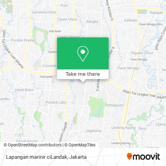 Lapangan marinir ciLandak map