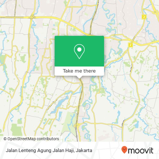 Jalan Lenteng Agung Jalan Haji map