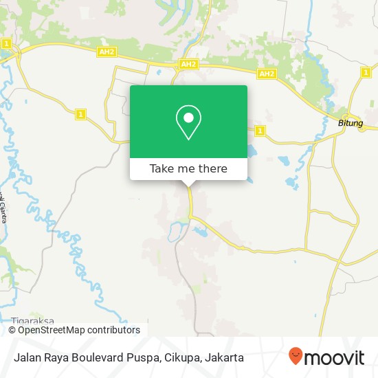 Jalan Raya Boulevard Puspa, Cikupa map