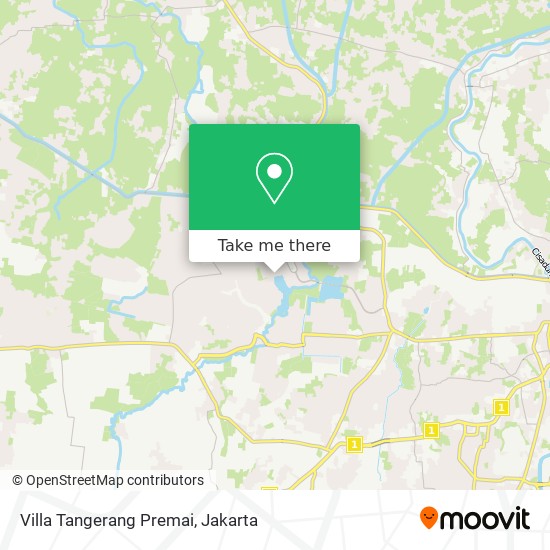 Villa Tangerang Premai map