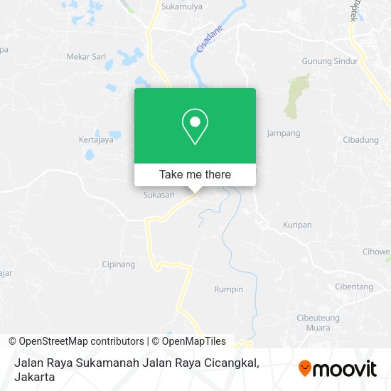 Jalan Raya Sukamanah Jalan Raya Cicangkal, Rumpin map