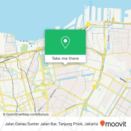 Jalan Danau Sunter Jalan Bar, Tanjung Priok map