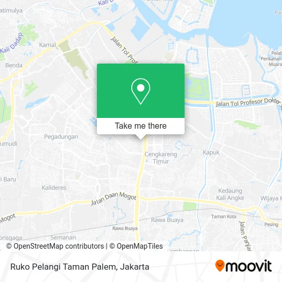 Ruko Pelangi Taman Palem map