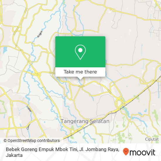 Bebek Goreng Empuk Mbok Tini, Jl. Jombang Raya map