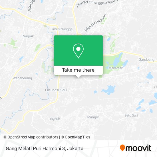Gang Melati Puri Harmoni 3 map