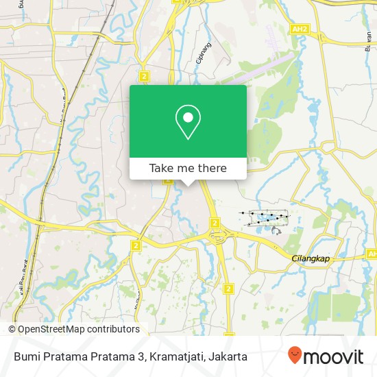 Bumi Pratama Pratama 3, Kramatjati map