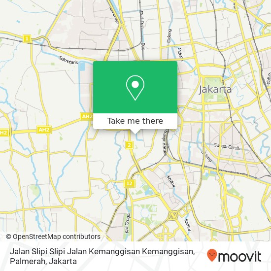 Jalan Slipi Slipi Jalan Kemanggisan Kemanggisan, Palmerah map