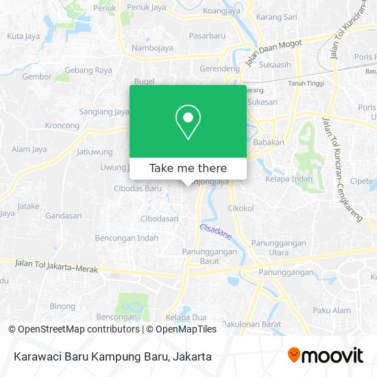 Karawaci Baru Kampung Baru map
