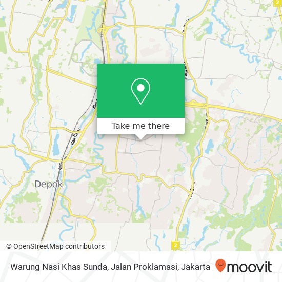 Warung Nasi Khas Sunda, Jalan Proklamasi map
