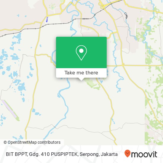 BIT BPPT, Gdg. 410 PUSPIPTEK, Serpong map