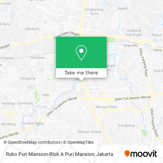 Ruko Puri Mansion-Blok A Puri Mansion map