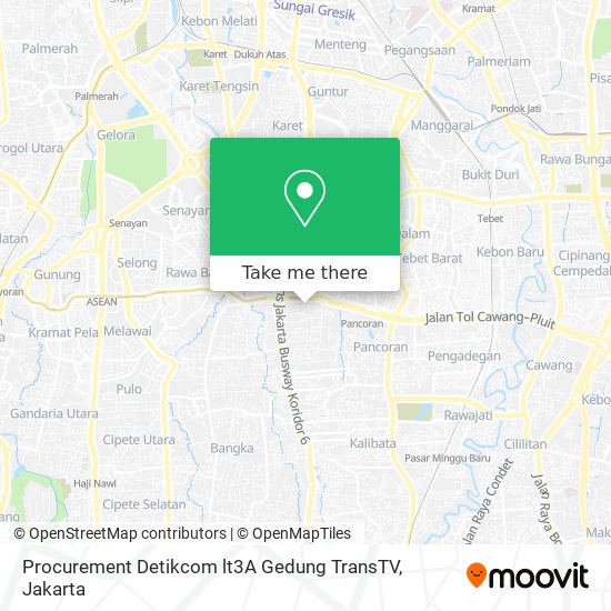 Procurement Detikcom lt3A Gedung TransTV map