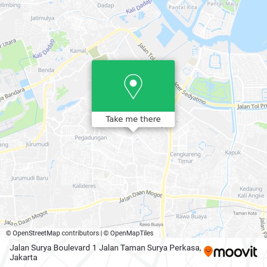 Jalan Surya Boulevard 1 Jalan Taman Surya Perkasa map