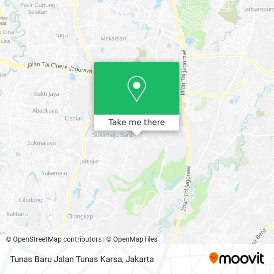 Tunas Baru Jalan Tunas Karsa map