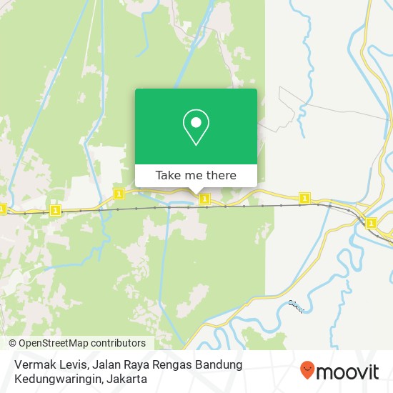 Vermak Levis, Jalan Raya Rengas Bandung Kedungwaringin map