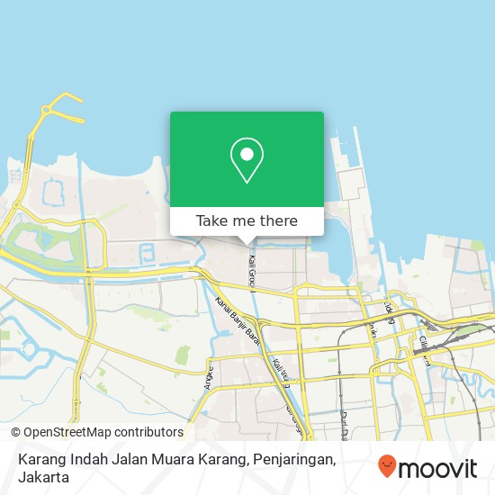 Karang Indah Jalan Muara Karang, Penjaringan map