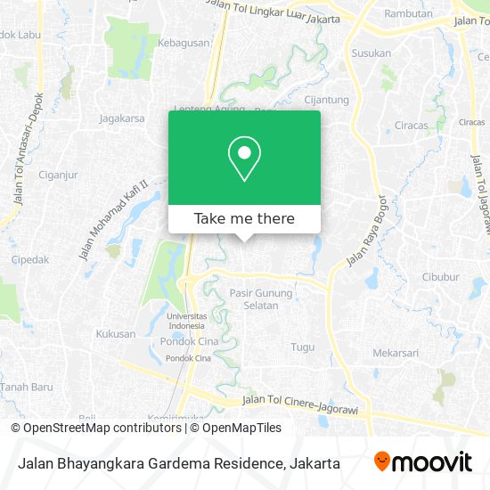 Jalan Bhayangkara Gardema Residence map