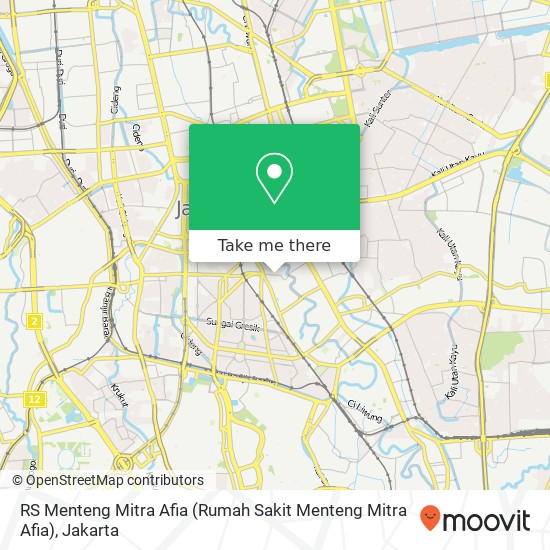 RS Menteng Mitra Afia (Rumah Sakit Menteng Mitra Afia) map