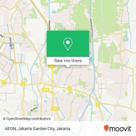 AEON, Jakarta Garden City map