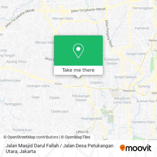 Jalan Masjid Darul Fallah / Jalan Desa Petukangan Utara map