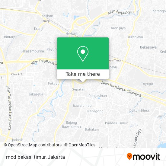 mcd bekasi timur map