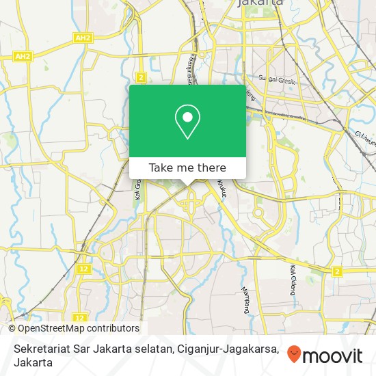 Sekretariat Sar Jakarta selatan, Ciganjur-Jagakarsa map