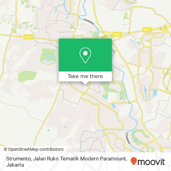 Strumento, Jalan Ruko Tematik Modern Paramount map