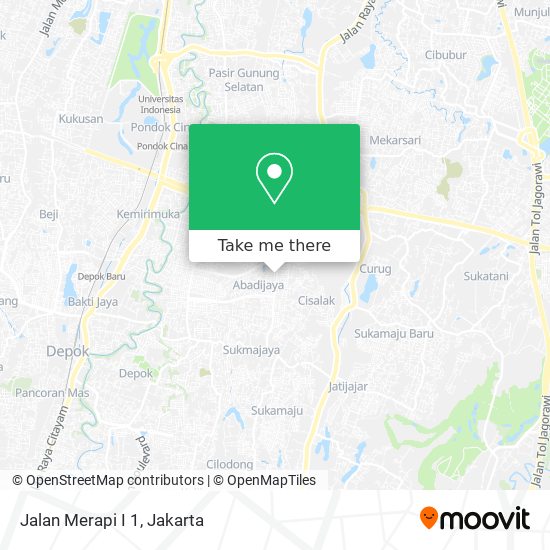 Jalan Merapi I 1 map