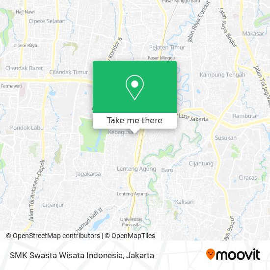 SMK Swasta Wisata Indonesia map