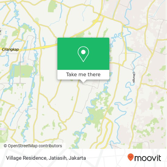 Village Residence, Jatiasih map