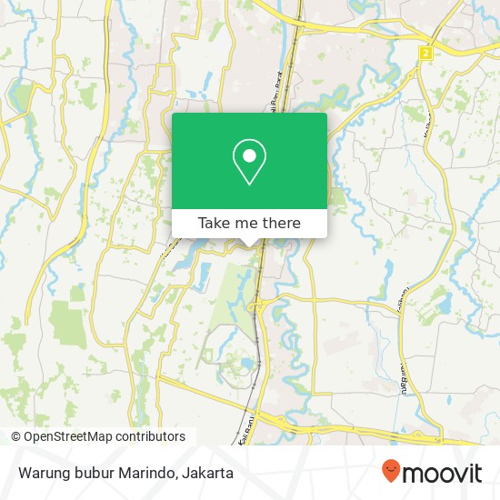 Warung bubur Marindo map