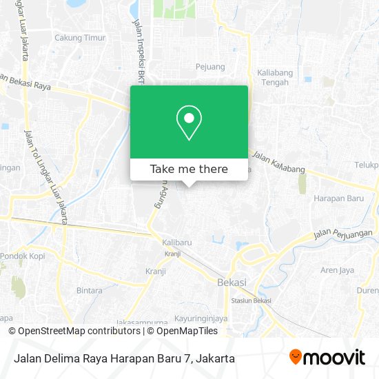 Jalan Delima Raya Harapan Baru 7 map
