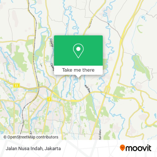 Jalan Nusa Indah map